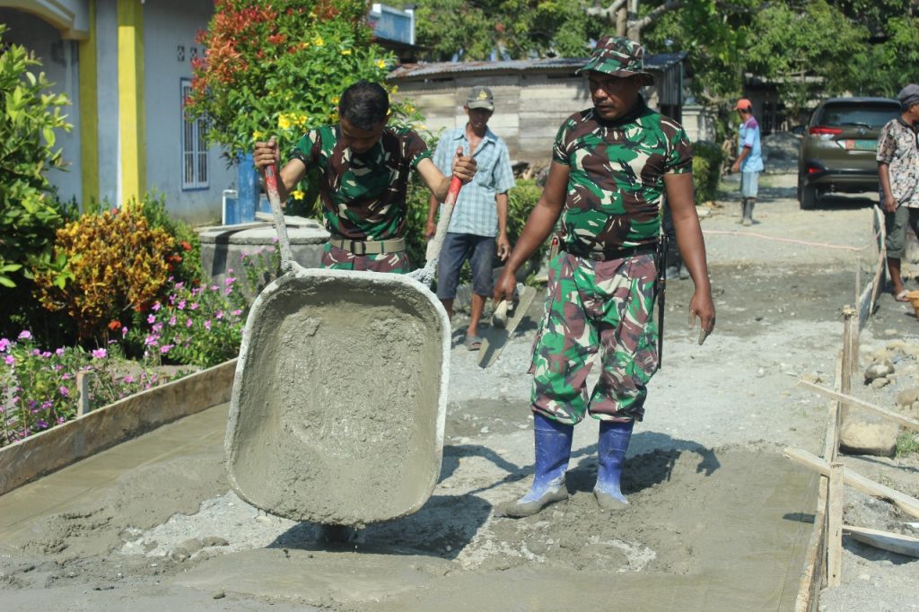 Rabat Beton di Dusun Morobio Selesai 72 Persen