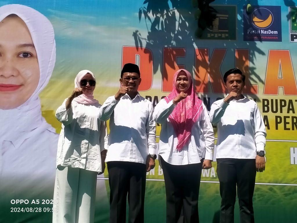 Amir Uskara Bersama Hj.Irmawati Sudah Mantap Maju Sebagai Cabup dan Cawabup Gowa