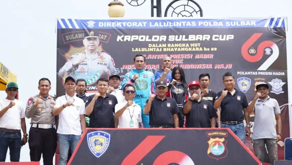 Wakapolda Sulbar Buka Kegiaatan Drag Race, Meriahkan HUT Lalu Lintas