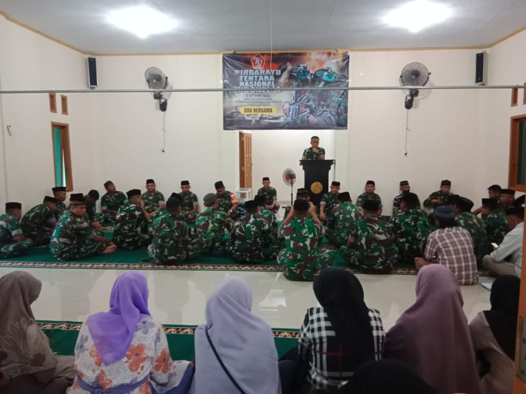Doa Bersama Memperingati HUT TNI ke-79 Tahun 2024 Dipimpin oleh Letkol Czi Dony Siswanto